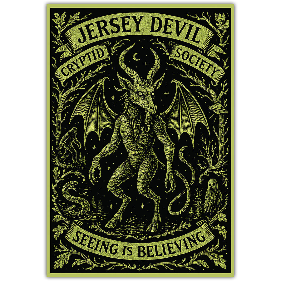 Jersey Devil Cryptid Society Car Magnet