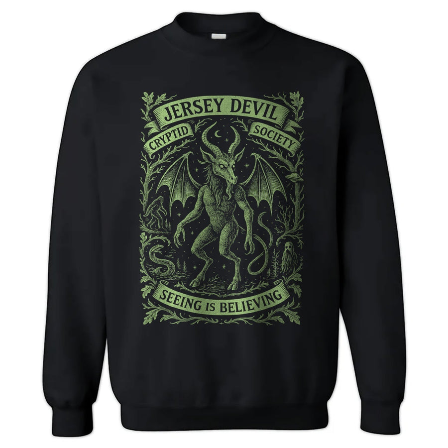 Jersey Devil Cryptid Society Crewneck Sweatshirt