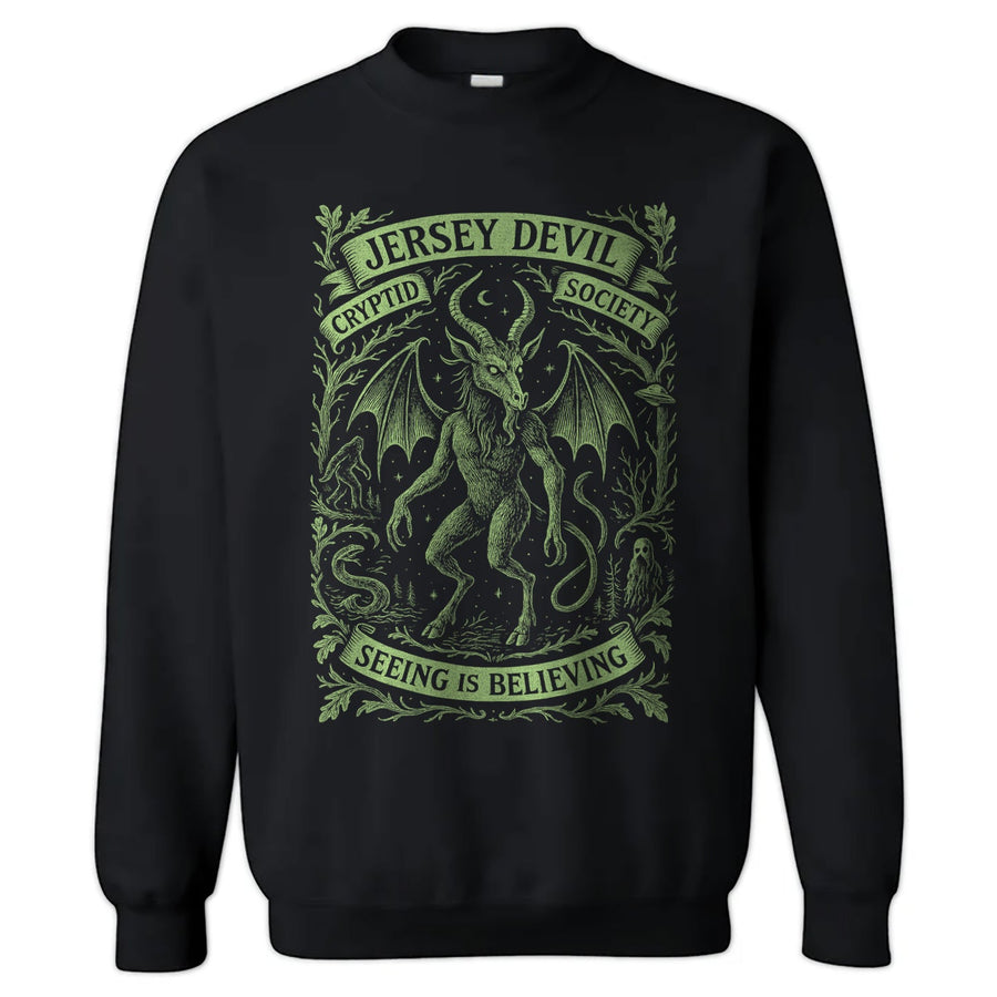 Jersey Devil Cryptid Society Crewneck Sweatshirt