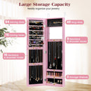 Jewelry Cabinet Wall or Door Mounted Jewelry Armoire Modern Hanging Jewelry Organizer