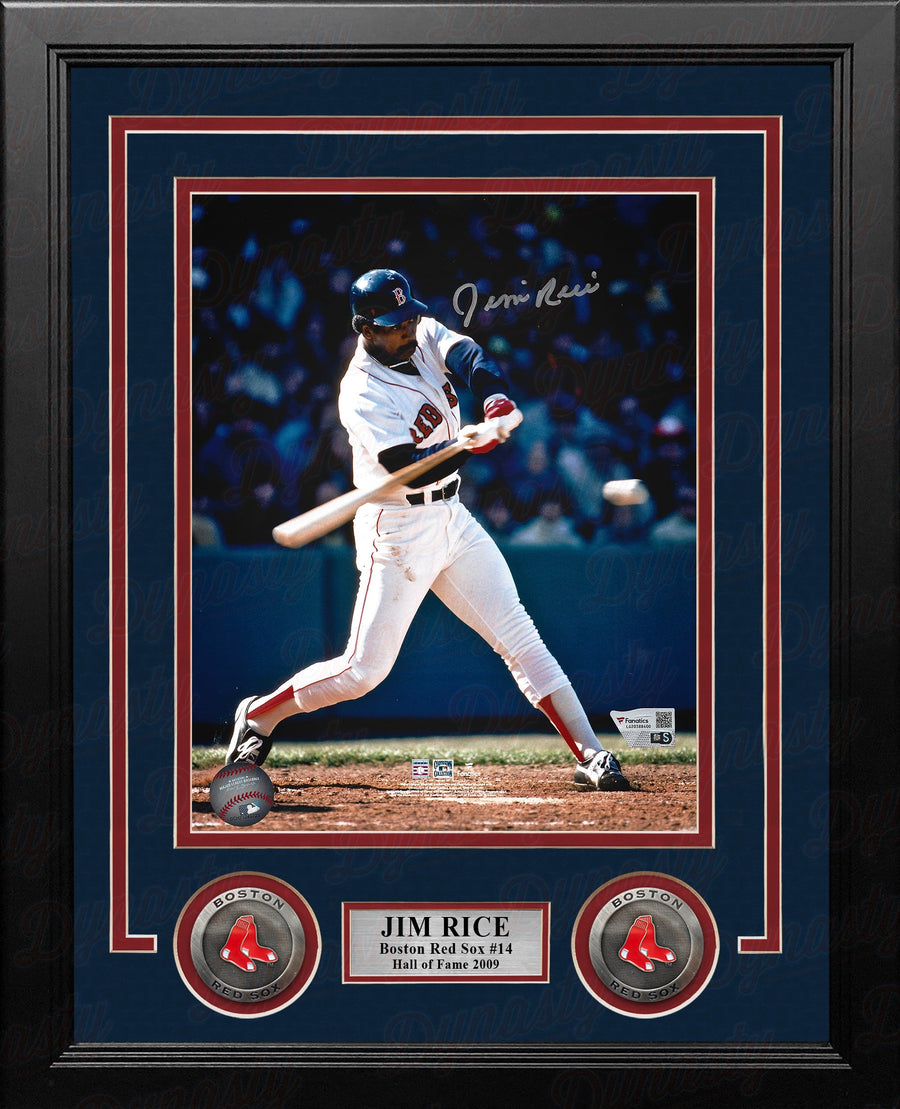 Jim Rice At-Bat Boston Red Sox Autographed 8