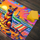 Cartoon Dogs On Beach Playmat