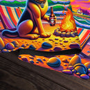 Cartoon Dogs On Beach Playmat