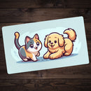 Cute Kitten, Funny Puppy Playmat