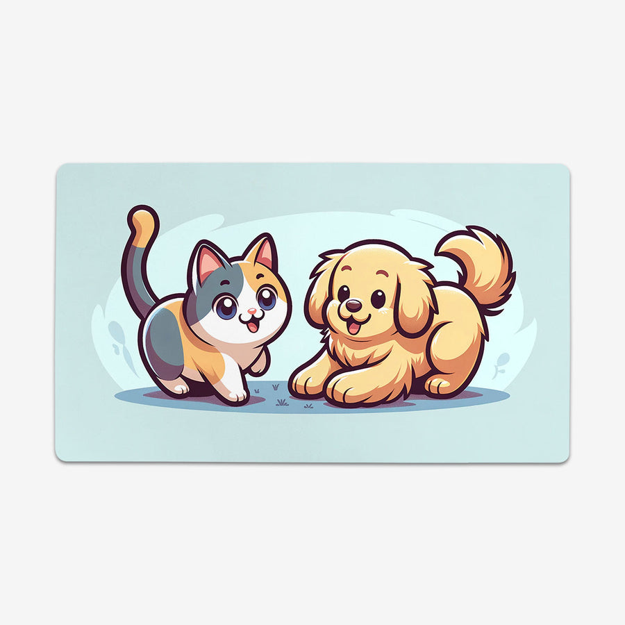 Cute Kitten, Funny Puppy Playmat
