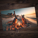 Dogs, Beach, And Beer Playmat