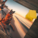 Dogs, Beach, And Beer Playmat