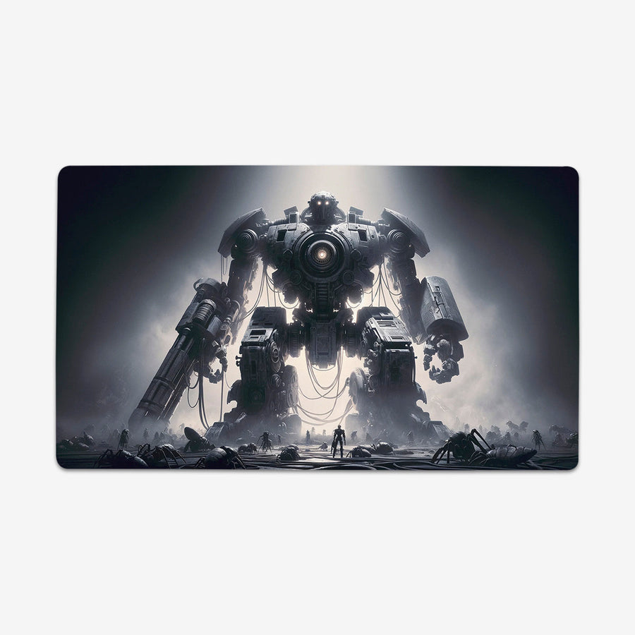 Giant Mech Robot Attacked By Bugs Playmat