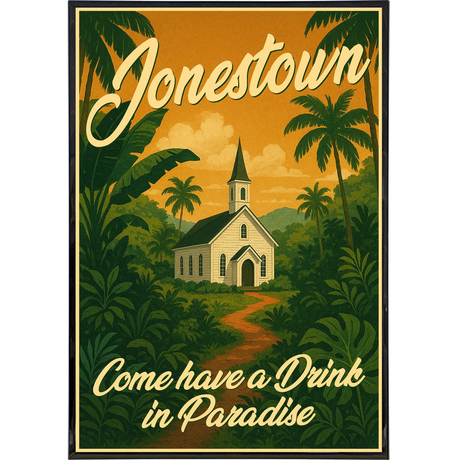Jonestown Travel Poster Print