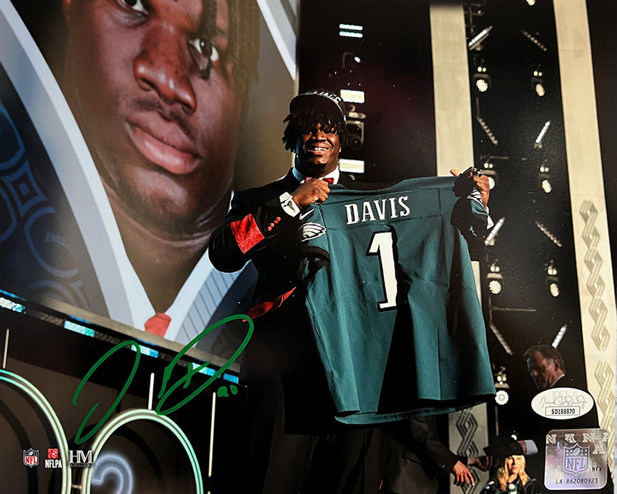 Jordan Davis Philadelphia Eagles Autographed Draft Night 8