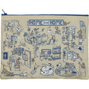 Jumbo Pouch World's Best Dog Park No Leash Required Recycled Material Jumbo Zipper Folder | 14.25" x 10"