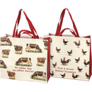 Jumbo Tote Rise & Shine Mother Cluckers Double-Sided Extra Large Shopping Tote Bag