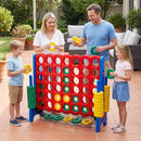 Jumbo 4 in a Row Game Set with 42 Chess Pieces 4-to-Score Giant Game Set