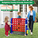 Jumbo 4-to-Score Game with Ring-toss and Basketball Hoop