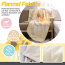 Personalized Pastel Fruit Cloud Blanket | Custom Name | Kawaii Flannel Throw Gift