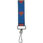 Key Fob - 1.0" - Superman Shiled/New 52 Pose Blue