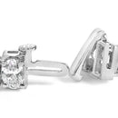 IGI Certified 14K White Gold 15.0 Cttw Oval Cut Lab Grown Diamond Tennis Bracelet