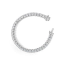 IGI Certified 14K White Gold 15.0 Cttw Oval Cut Lab Grown Diamond Tennis Bracelet
