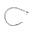 IGI Certified 14K White Gold 10.0 Cttw Emerald Cut Lab Grown Diamond Tennis Bracelet