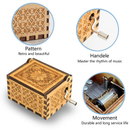 Personalized Music Box with Name - Watercolour White Unicorn in Lavender Floral Wreath - Hand-Crank Wooden Music Box Plays You Are My Sunshine - Unicorn Gift for Girls
