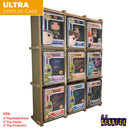 KUBBIE ULTRA (3x3) - In Box Display Case for Funko Pops, Wall Mountable & Stackable Pop Shelf (MDF Wood)