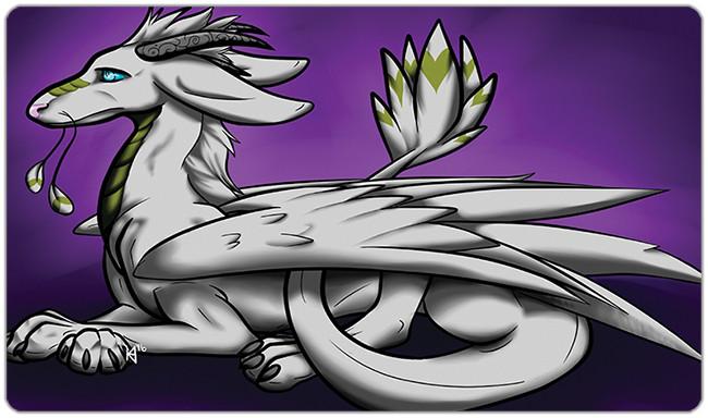 White Dragon Playmat