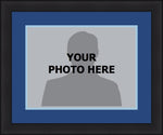 MLB Baseball Photo Picture Frame Kit - Tampa Bay Rays (Blue Matting, Light Blue Trim)