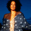 Kaylee Robe in Dark Grey & White Star Print | Giftable Luxurious Ultra Soft [Available in S/M - L/XL]