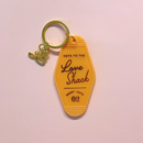 Keys To The Love Shack Motel Keychain in Coral
