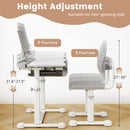 Kid's Study Desk and Chair Set with Tilt Desktop and Book Stand