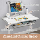 Kid's Study Desk and Chair Set with Tilt Desktop and Book Stand