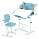 Kid's Study Desk and with Tilt Desktop and Pen Holder