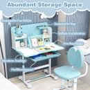 Kid's Study Desk and with Tilt Desktop and Pen Holder