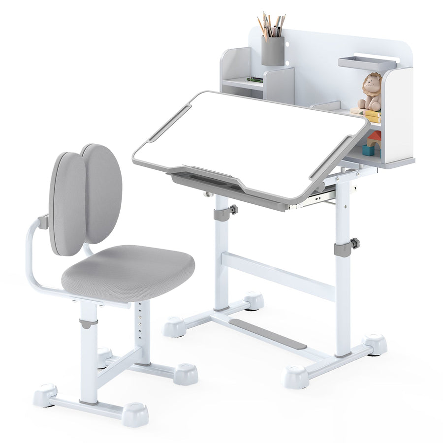 Kid's Study Desk and with Tilt Desktop and Pen Holder