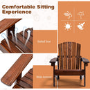 Kid's Adirondack Chair with High Backrest and Arm Rest