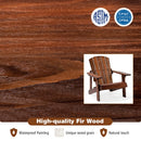 Kid's Adirondack Chair with High Backrest and Arm Rest