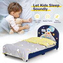Kids Upholstered Platform Bed with Headboard and Footboard