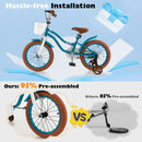 16 Inch Kids Bike with Training Wheels and Front Handbrake