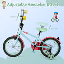 Kids Bike with Adjustable Handlebar and Saddle Blue-16 inches
