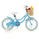 16-Inch Kids Bike with Training Wheels and Adjustable Handlebar Seat