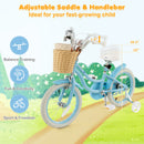 16-Inch Kids Bike with Training Wheels and Adjustable Handlebar Seat