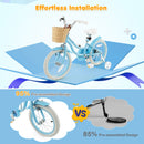 16-Inch Kids Bike with Training Wheels and Adjustable Handlebar Seat