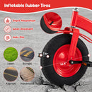 Kids Carbon Steel Bike with 15-Inch Inflatable Tires
