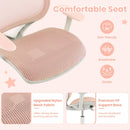 Swivel Mesh Children Computer Chair with Adjustable Height-Pink