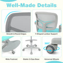 Kids Desk Chair Children Study Chair with Adjustable Height Armrest and Footrest