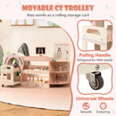 Kids Doctor Play Set Wooden Pretend Hospital Office Kit with Eye Chart Toy CT Machine