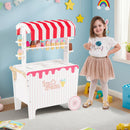 Ice Cream Cart Playset with Display Rack and Accessories