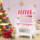 Ice Cream Cart Playset with Display Rack and Accessories