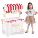 Ice Cream Cart Playset with Display Rack and Accessories