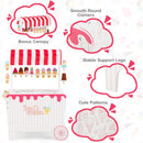 Ice Cream Cart Playset with Display Rack and Accessories